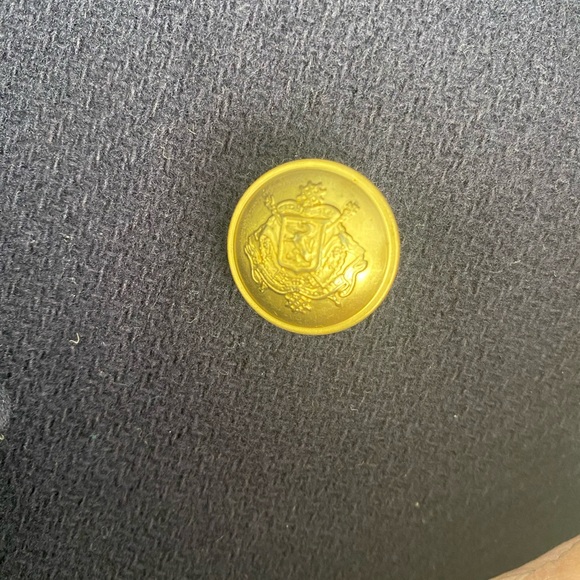 J. Crew Majesty Peacoat Stadium Cloth Nello Gori Navy Blue Wool style C8554, 12 - Picture 7 of 15